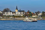 Fhranlegestelle Mondorf, Wohn-/Restaurantgebude und kath.