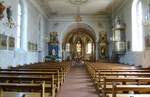 Niederrimsingen, Blick in den Innenraum der St.Laurentiuskirche, Mai 2017