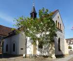 Landau, die Katharienkapelle im Stadtzentrum, 1344 erbaut, nach verschiedenen Nutzungen ab 1872 wieder Gotteshaus, Sept.2017