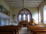 Dornstetten, Blick zum Altar in der Martinskirche, Sept.2017