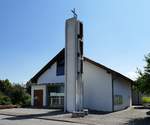 Heitersheim, die evangelische Kirche, Juli 2018