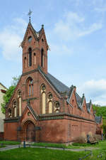 Die neugotische Backsteinkapelle von Klein Glienicke wurde am Reformationstag im Jahr 1881 eingeweiht.