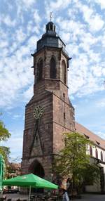 Landau, die Stiftskirche im Zentrum der Altstadt, Sept.2017