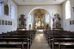 St.Peter/Schwarzwald, Blick zum Altar in der Wallfahrtskirche Maria Lindenberg, Nov.2018