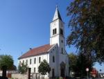 Mengen im Markgrflerland, die evangelische Martinskirche , 1841 eingeweiht, Sept.2018