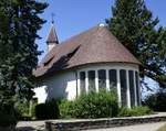 Kippenheim, die Kapelle  Maria Frieden  auf dem Hohbhl hoch ber dem Ort, eingeweiht im August 1947, Juli 2019