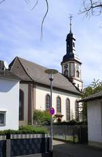 Hugsweier in der Ortenau, die evangelische Kirche, erbaut 1735-90, April 2020