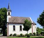 Hohnhurst, OT von Kehl am Rhein, die evangelische Kirche, erbaut 1854-55, Mai 2020