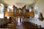 Mllen, Blick zur Orgelempore in der Kirche St.Ulrich, Mai 2020