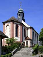 Durbach, die Pfarrkirche St.Heinrich, der Bau stammt aus den Jahren 1789-90, Juni 2020