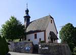 Ortenberg, die Bhlweg-Kirche  Maria zur Ruh , 1497 neu aufgebaut, seit 1972 komenisch genutzt, Juni 2020