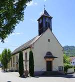 Diersburg, die katholische Kirche St.Carolus, wurde 1831 erbaut, Juni 2020