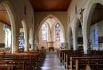 Brombach, Blick zum Altar in der Kirche St.Josef, Juli 2020