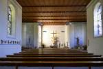 Kandern, Blick zum Altar in der katholischen Kirche, Sept.2020