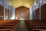 Friedlingen, Blick zum Altar in der Kirche Zum Guten Hirten, Okt.2020