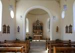 Utzenfeld, Blick zum Altar in der Kapelle St.Appolonia, Juli 2020