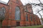 Hamburg am 20.3.2021: die Südfassade der unter Denkmalschutz stehenden 1900 eröffneten römisch-katholischen Pfarrkirche St.