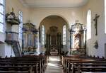 Welschensteinach, Blick zum Altar in der Kirche St.Peter und Paul, Sept.2021