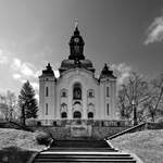 Die evangelisch-lutherische Moritzburger Kirche wurde von 1902 bis 1904 im neobarocken Stil erbaut.