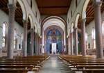 Oberharmersbach, Blick zum Altar in der Kirche St.Gallus, Juli 2021