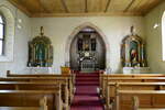 Grn, Blick zum Altar in der Michaelskapelle, Juli 2021