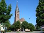 Gndlingen bei Breisach/Rhein  Dorfkirche  Juli 2008