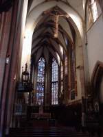 Thann im Elsa,  St.Theobald-Mnster, Blick in den Chorraum,  Sept.2010 