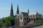 Oberehnheim(Obernai) im Elsa, die neugotische Kirche St.Peter und Paul, 1867-72 erbaut, Mai 2011