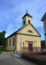 Appenweier (Appenwihr), die Dorfkirche, Juni 2012