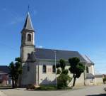 Balgau, die Kirche St.Nikolaus von 1861, Juni 2013  