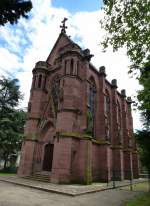 Logelbach bei Colmar, die neugotische Herzogkapelle von 1855, ein Nachbau der Sainte-Kapelle in Paris, Juni 2013