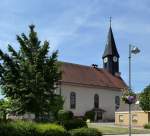 Baldersheim, die Pfarrkirche St.Peter und Paul von 1780, Juni 2015