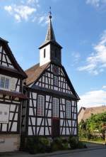 Kuhlendorf, die einzige Fachwerkkirche im Elsa, erbaut 1820, Sept.2015