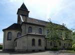 Illzach, die Kirche  Johannis der Tufer , erbaut 1936, Juni 2015