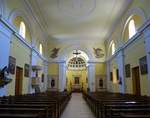 Heiteren, Blick in den Innenraum der Kirche St.Jakobus, Aug.2016