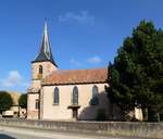 Boofzheim im Elsa, die katholische Kirche St.Stephan, Sept.2016