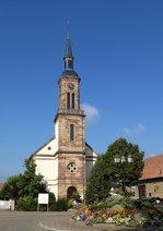 Boofzheim, die evangelische Kirche, Sept.2016
