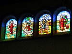 Avolsheim, Kirchenfenster in der St.Maternus-Kirche, Mai 2013