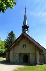 Saint-Hippolyte, die Kapelle  Notre-Dame-du-Mont , hoch ber der Stadt, Mai 2017