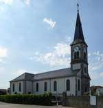 Blodelsheim, die Kirche St.Blasius, erbaut 1731, Juni 2017