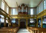 Lauterburg(Lauterbourg), Blick zur Orgelempore in der Dreifaltigkeitskirche, Sept.2017