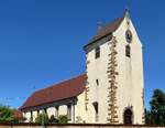 Baltzenheim, die Kirche St.Michael, Juni 2017