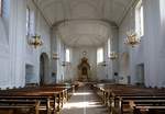 Neubreisach (Neuf Brisach), Blick zum Altar in der Kirche Hl.Ludwig, Juli 2020