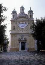 Italien, Ligurien: Santuario della Madonna della Costa in San Remo im August 1979.