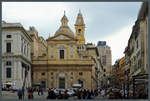 Am Piazza Matteotti im Zentrum Genuas befindet sich die kleine Kirche Chiesa del Ges aus dem 16.