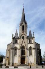 Die Pfarrkirche von Rodange fotografiert am 27.04.08.