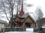 Stabkirche in Ringebu liegt im mittleren Gudbrandsdalen Tal ca.