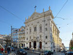 Die Kirche Unserer Lieben Frau von der Menschwerdung in Chiado (Igreja de Nossa Senhora da Encarnao) besitzt eine sptbarocke Fassade.