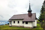 Kapelle auf der Rigi Scheidegg, ein Gipfel des Bergmassivs Rigi, gelegen zwischen Vierwaldstttersee, Lauerzersee und Zugersee.