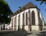 Basel, die Karthäuserkirche in Kleinbasel, 1408 eingeweiht, gehört heute der evangelisch-lutherrischen Kirche, Mai 2015
